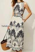floral-loose-midi-beach-boho-dress