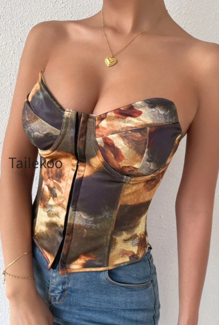 sexy-color-block-backless-lace-up-boned-corset-blouse