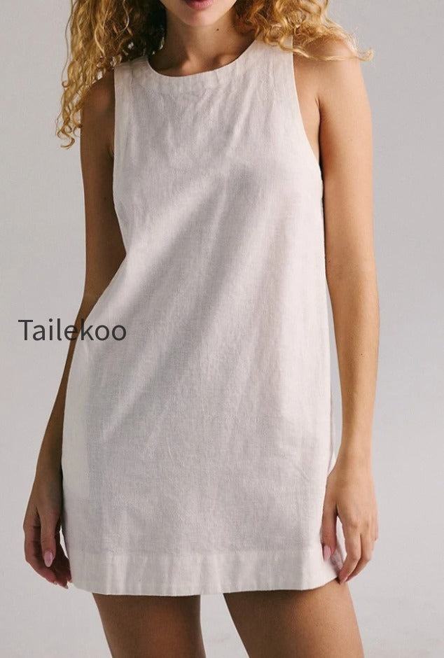 sleeveless-backless-denim-dress