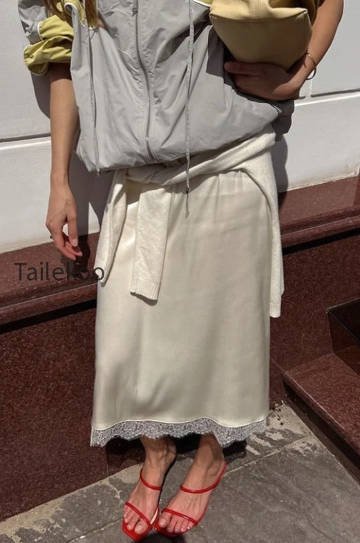 tie-waist-lace-trim-midi-skirt
