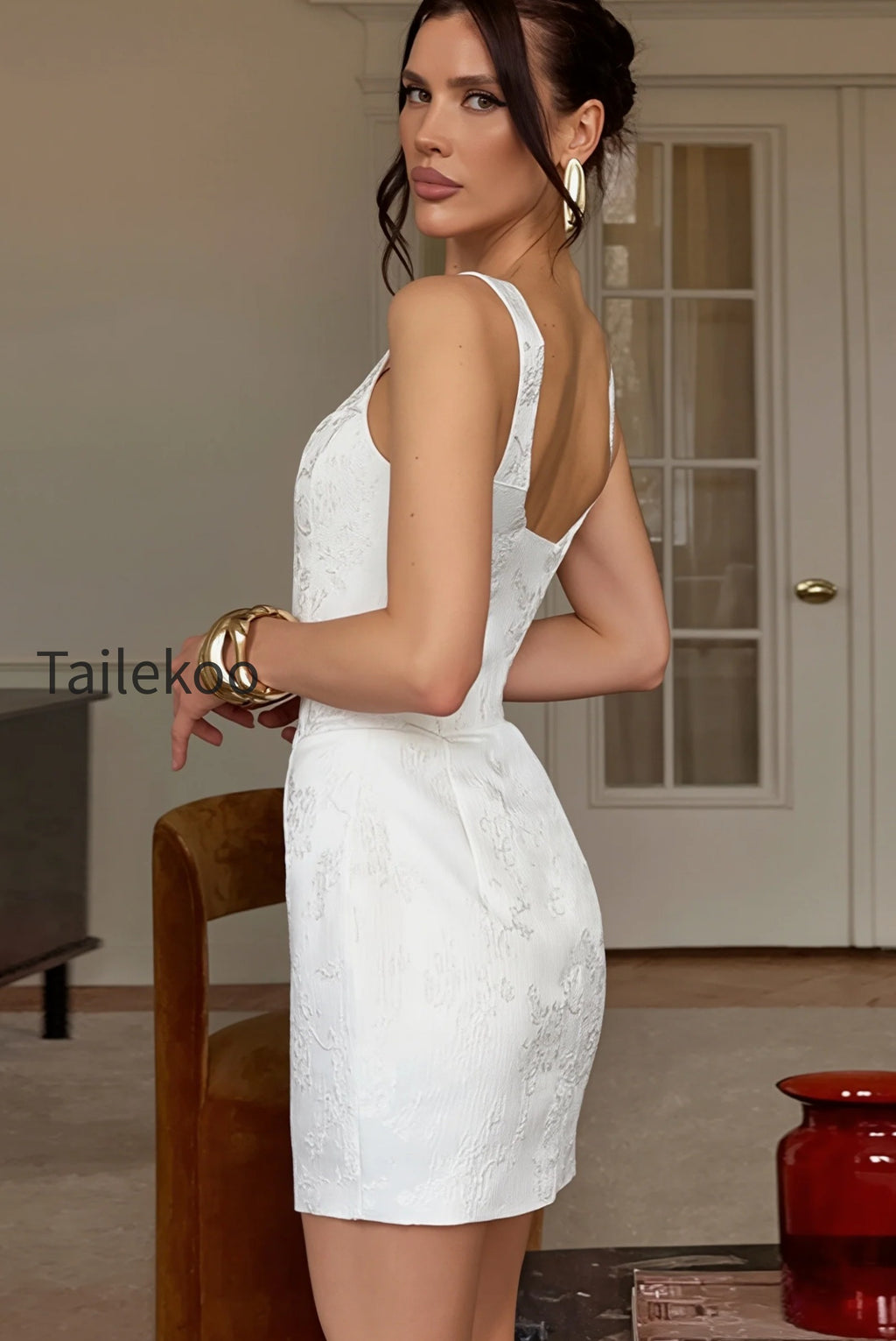 chic-jacquard-square-neck-cami-bodycon-mini-dress