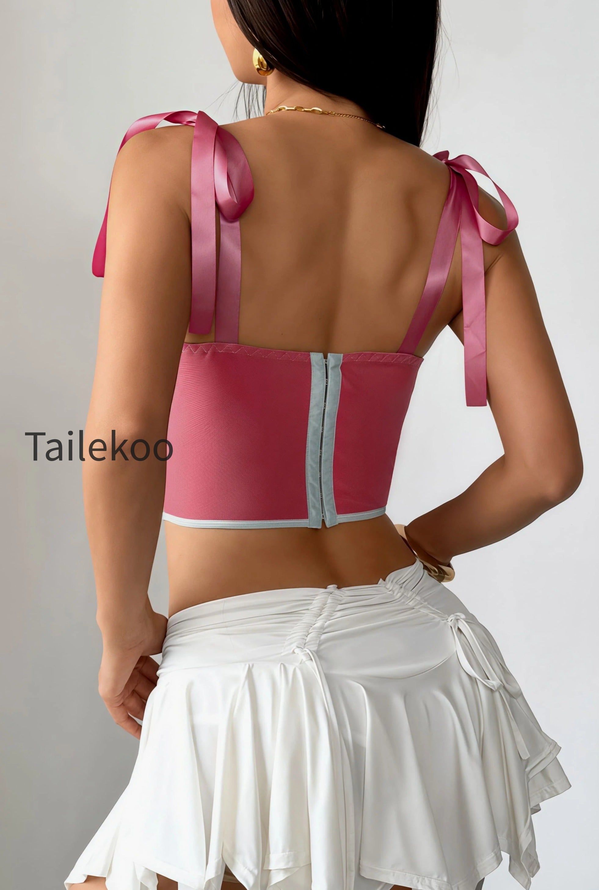 chic-satin-ribbon-lace-up-corset-cami-top