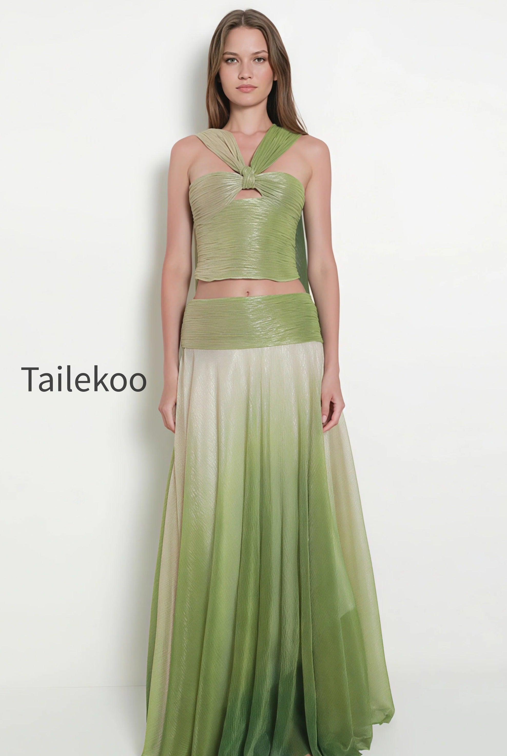 elegant-gradient-halter-top-and-skirt-set