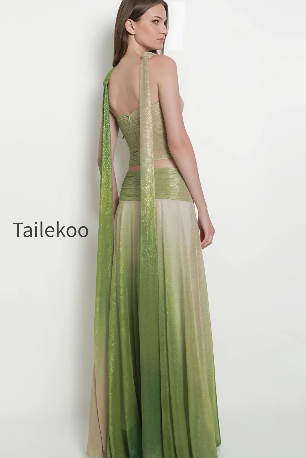 elegant-gradient-halter-top-and-skirt-set